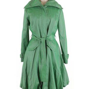 💚Cottagecore Dream✨ D&Y Pistachio Green Puff Skirt Trench Coat | Size Large